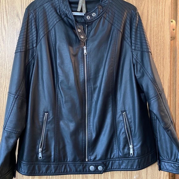 Jackets & Blazers - Faux Leather Moto Jacket 16